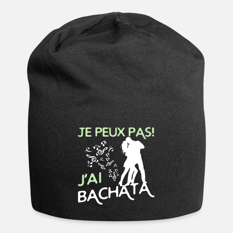 danse Bachata - Bonnet en jersey - noir