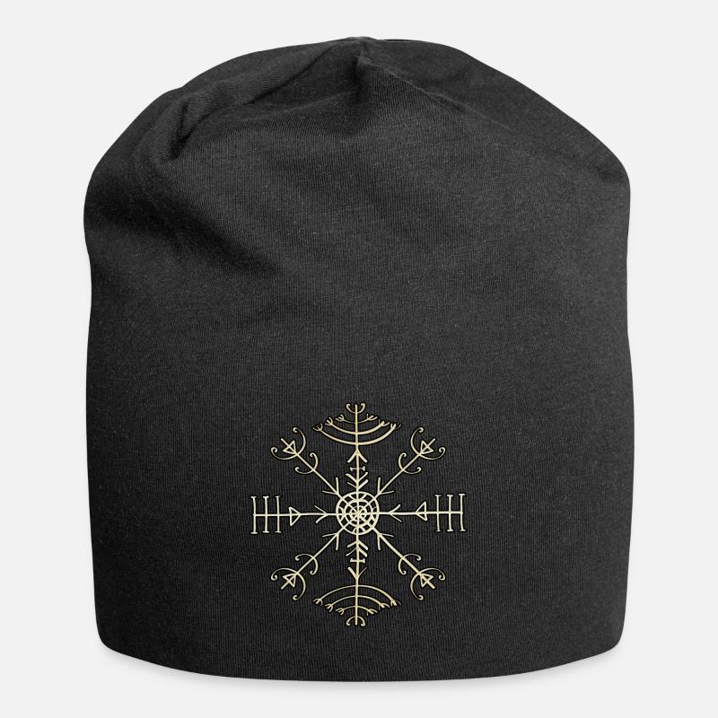 Veldismagn - Protection & Fortune, Iceland Magic - Jersey Beanie - black