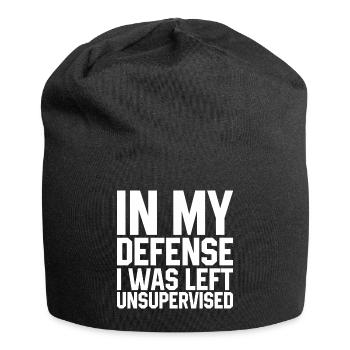 J’ai été laissé sans surveillance Citation - Bonnet en jersey - noir - Devant