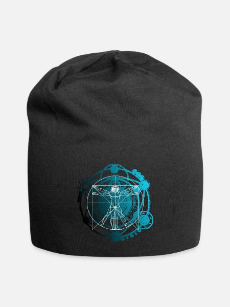 Symbol Zirkel des Lebens - Jersey-Beanie - Schwarz