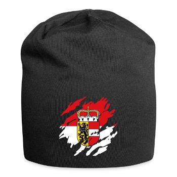 Véritable Salzbourg & Autriche Patriotes & Vacanciers - Bonnet en jersey - noir - Devant