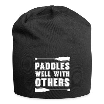Rafting Wildwasser Kanu Kajak - Jersey-Beanie - Schwarz - Vorne