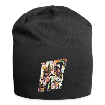 Hippie Frieden Peace 60`s 70`s Liebe T-Shirt - Jersey-Beanie - Schwarz - Vorne