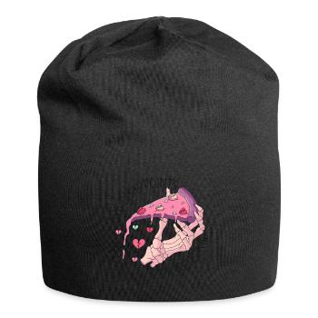 Anti Saint-Valentin Coeur Amour Cadeau Idée Horreur - Bonnet en jersey - noir - Devant