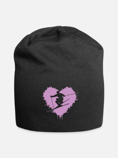 Ski Skiing - Jersey-Beanie - Schwarz