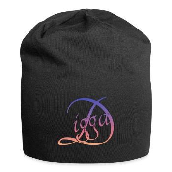 Digga digga - Jersey-Beanie - Schwarz - Vorne
