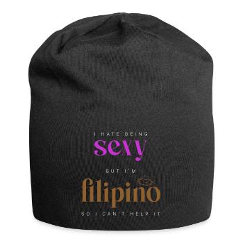 Sexy philippinisches Design für stolze Pinoys - Jersey-Beanie - Schwarz - Vorne