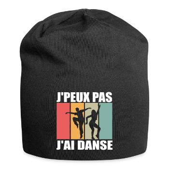 J'peux pas j'ai danse - Je Peux Pas J'ai Danse - Bonnet en jersey - noir - Devant