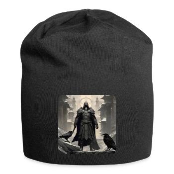 Proud dark knight with ravens - Jersey Beanie - black - Front