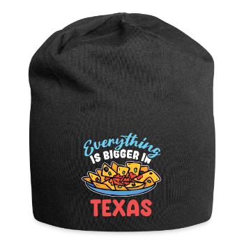 Nachos in Texas Design für stolze Texaner - Jersey-Beanie - Schwarz - Vorne