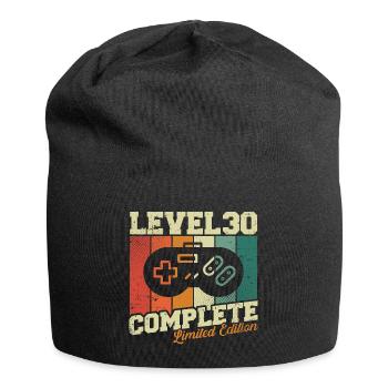 Cadeau d’anniversaire 30 Niveau 30 Terminé - Bonnet en jersey - noir - Devant