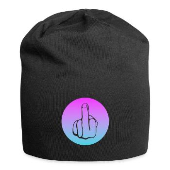 fuck off, fuck you, fucking, fuck - Jersey-Beanie - Schwarz - Vorne