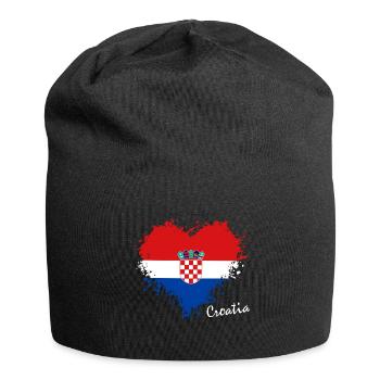 Croatia Hrvatska Kroatien - Jersey-Beanie - Schwarz - Vorne