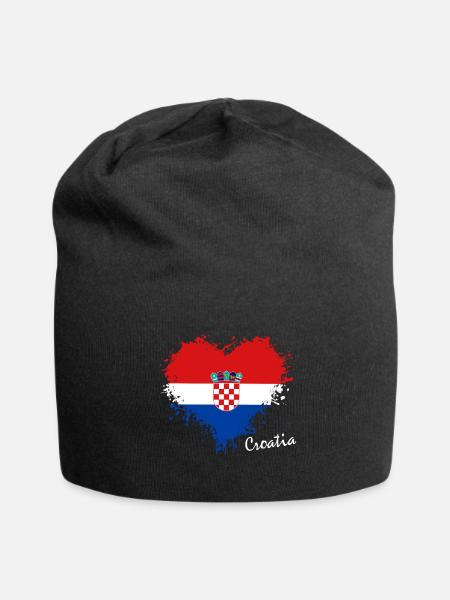 Croatia Hrvatska Kroatien - Jersey-Beanie - Schwarz