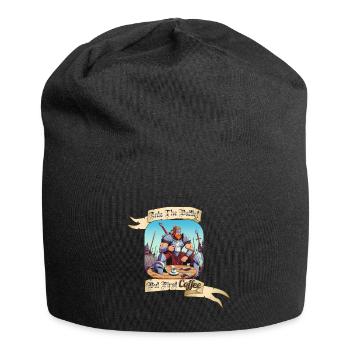 INTO THE BATTLE BUT FIRST COFFEE - Jersey-Beanie - Schwarz - Vorne