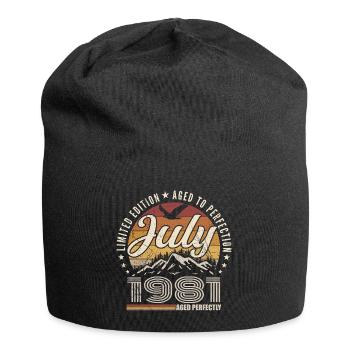 July 1981 44th Anniversary Gift July 1981 - Jersey Beanie - black - Front