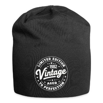 Legende seit 1982 Genial seit 1982 Retro 1982 - Jersey-Beanie - Schwarz - Vorne