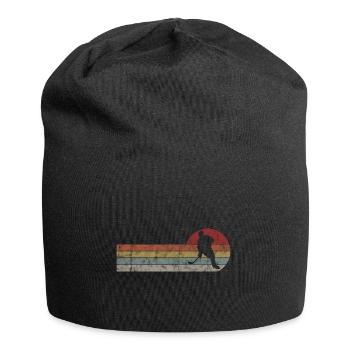 Hockey Ice Hockey Retro Skates Puck Ice - Jersey Beanie - black - Front