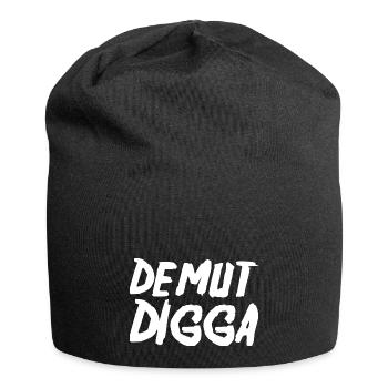 Demut Digga - Jersey-Beanie - Schwarz - Vorne