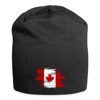 Canada flag used - Jersey Beanie - black - Front