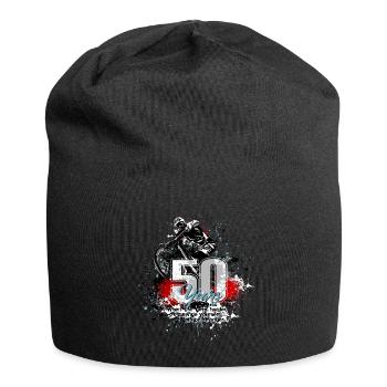 Mountain bike - 50. Geburtstag - Jersey-Beanie - Schwarz - Vorne
