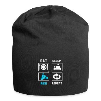 Eat Sleep Ride Repeat motorcycle - Jersey Beanie - black - Front