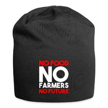 Pas d'agriculteur Pas de nourriture Pas de futur agriculteur - Bonnet en jersey - noir - Devant