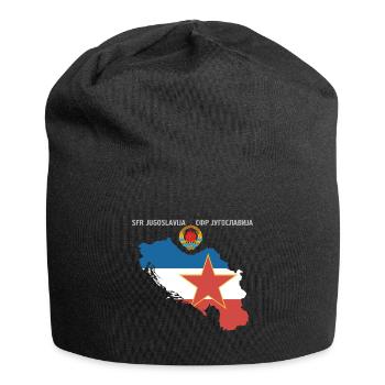 Yugoslavia SFRJ Jugo Kosovo Geschenk Tito - Jersey-Beanie - Schwarz - Vorne