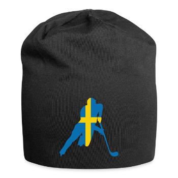 Schwedisches Eishockey - Jersey-Beanie - Schwarz - Vorne