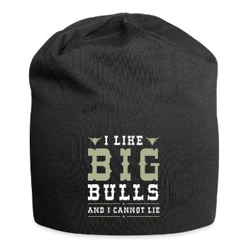 I Like Big Bulls And I Cannot Lie - Jersey Beanie - black - Front