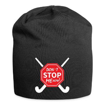 joueur de hockey sur gazon de hockey sur gazon de hockey à la tire - Bonnet en jersey - noir - Devant