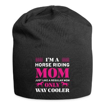 I’m A Horse Riding Mom - Jersey Beanie - black - Front