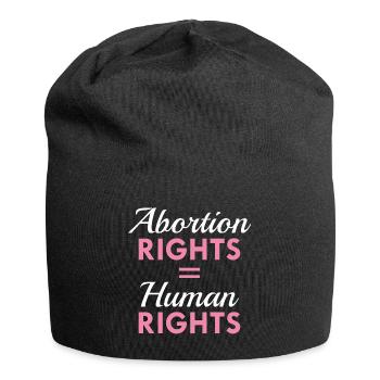 Abtreibungsrechte Gleiche Menschenrechte - Jersey-Beanie - Schwarz - Vorne