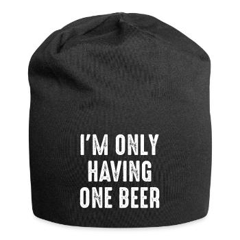 Je ne prends qu’une seule bière - Bonnet en jersey - noir - Devant