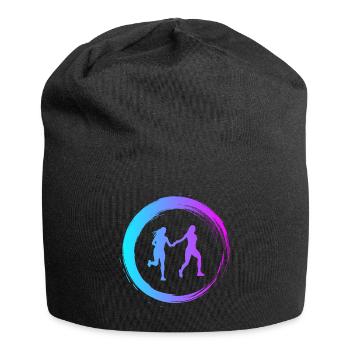 Sporty Hobby Leidenschaft Staffelauf - Jersey-Beanie - Schwarz - Vorne