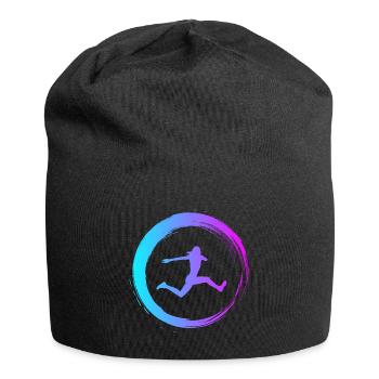 Sporty Hobby Leidenschaft Dreisprung - Jersey-Beanie - Schwarz - Vorne