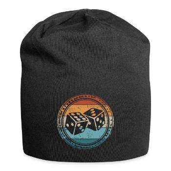 Retro Dice - Jersey Beanie - black - Front