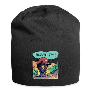 Temps de trajet - Bonnet en jersey - noir - Devant