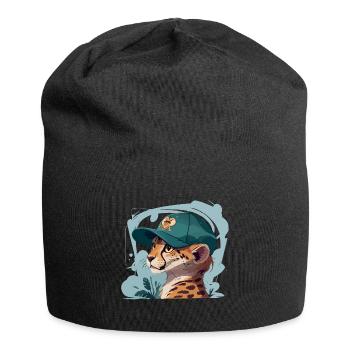 Cool Cheetah - Jersey Beanie - black - Front