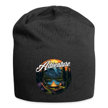 Forest Nature Trekking Adventure - Jersey Beanie - black - Front