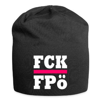 rect5032 - Jersey-Beanie - Schwarz - Vorne