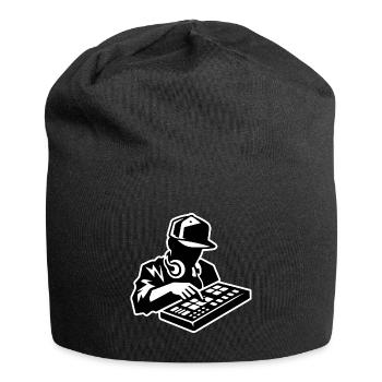 Hip-Hop-Produzent (Schlaganfall) - Jersey-Beanie - Schwarz - Vorne