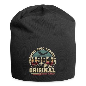Original 1984 Vintage Cadeau d’anniversaire Rétro - Bonnet en jersey - noir - Devant