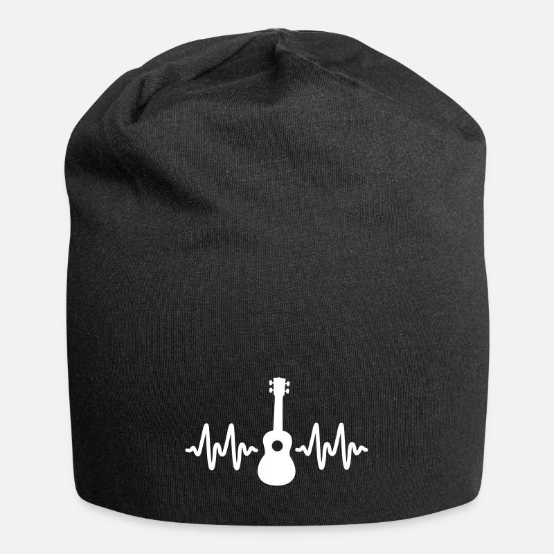 guitare - Bonnet en jersey - noir