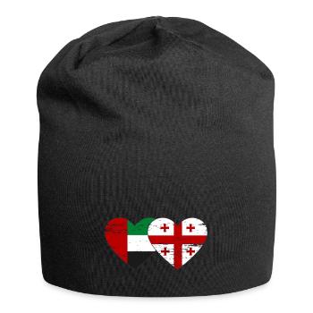 United Arab Emirates Georgia Flag - Jersey Beanie - black - Front