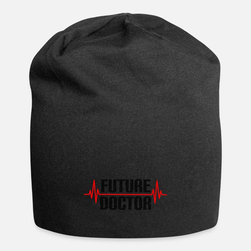 futur médecin - Bonnet en jersey - noir
