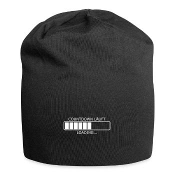 Countdown läuft Loading Ladebalken Vorlage Vektor - Jersey-Beanie - Schwarz - Vorne