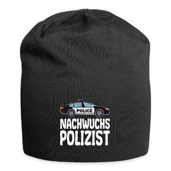 Nachwuchs Polizist Polizei Polizeiauto für Kinder - Jersey-Beanie - Schwarz - Vorne