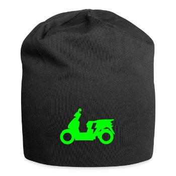 Elektro Motorroller Elektroroller für Rollerfahrer - Jersey-Beanie - Schwarz - Vorne