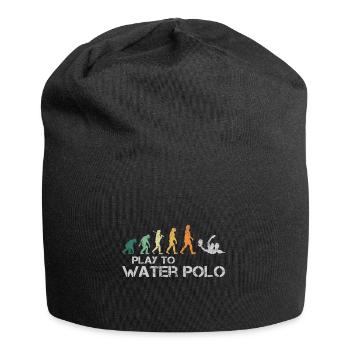 Wasserball Wasserpolo Evolution Retro Lustig - Jersey-Beanie - Schwarz - Vorne